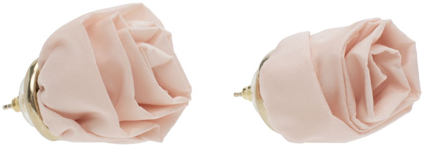 Tørklæde Simone Rocha Simone Rocha Rose Stud Earrings Lyserød | ERG403 1067, 1