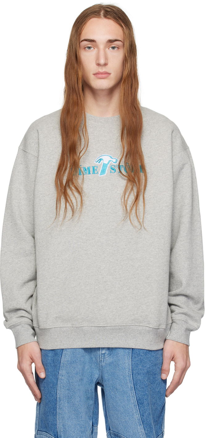 Sweatshirt Dime Reno Sweatshirt Grå | DIME23D2F15GRY, 0