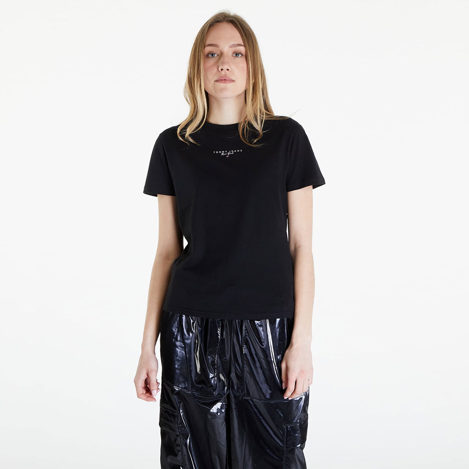 T-shirt Tommy Hilfiger Essential Logo Tee Black Sort | DW0DW17828 BDS, 0