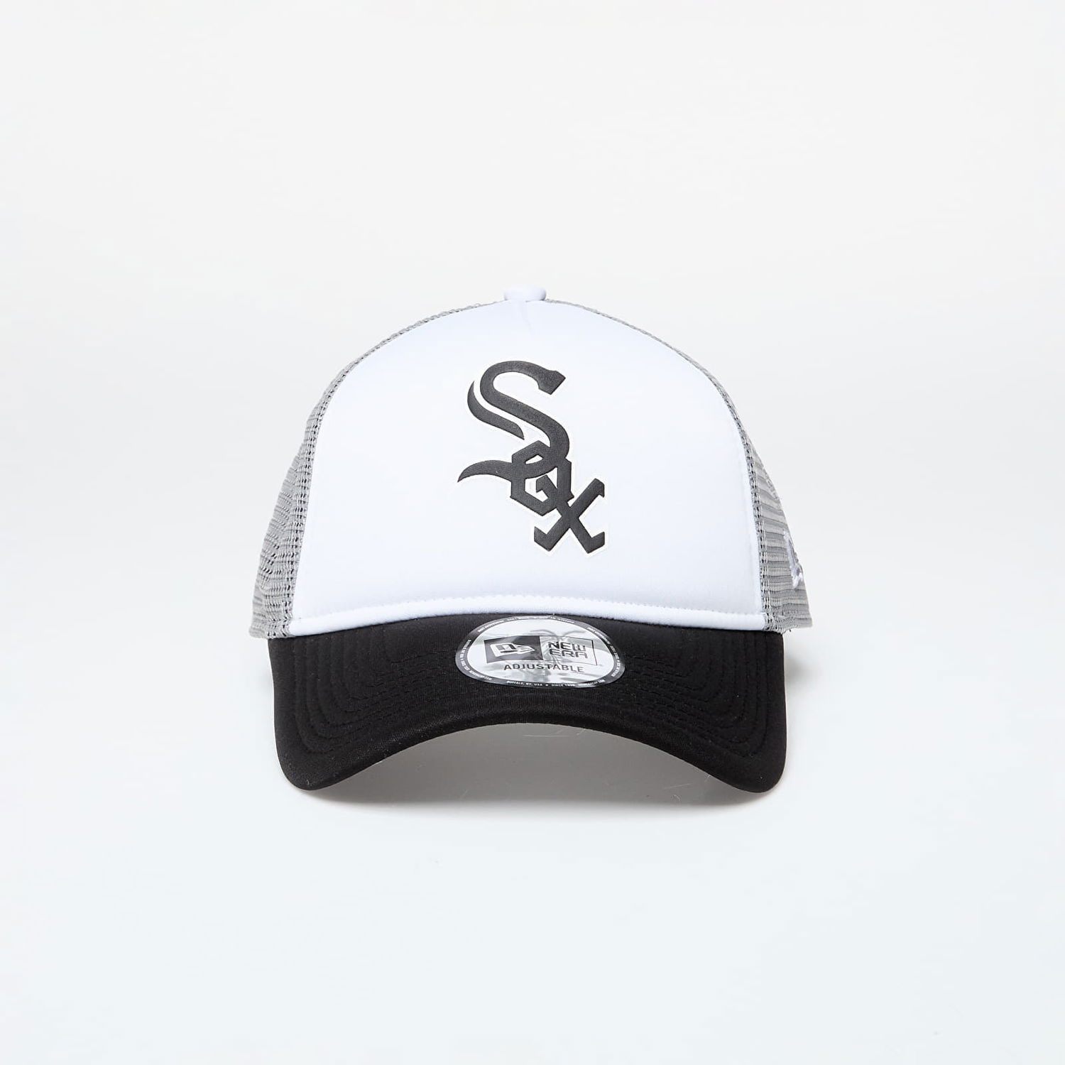 Kasket New Era Cap Chicago White Sox 9Forty Trucker Black/ Gray Hvid | 60503528, 0