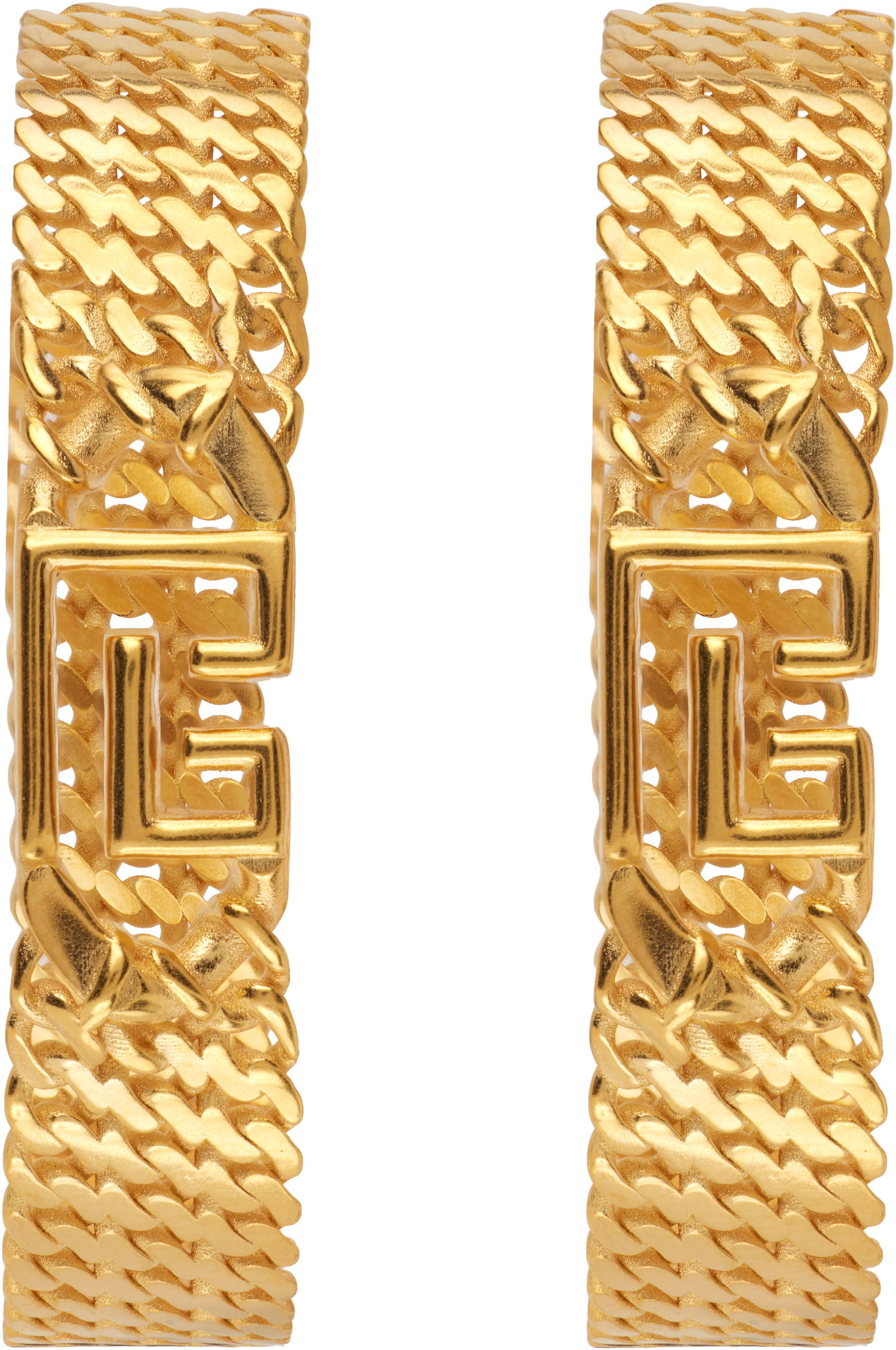 Øreringe Balmain Sync 'PB' Brass Hoop Earrings Metalisk | FN1XK519MBRA, 0