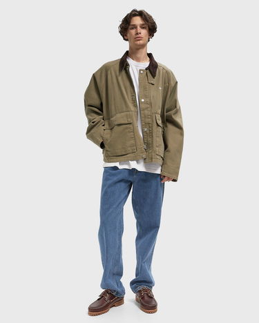 Jakke OBEY Caden Corduroy Collar Work Jacket Grøn | 121800596-MMD, 2