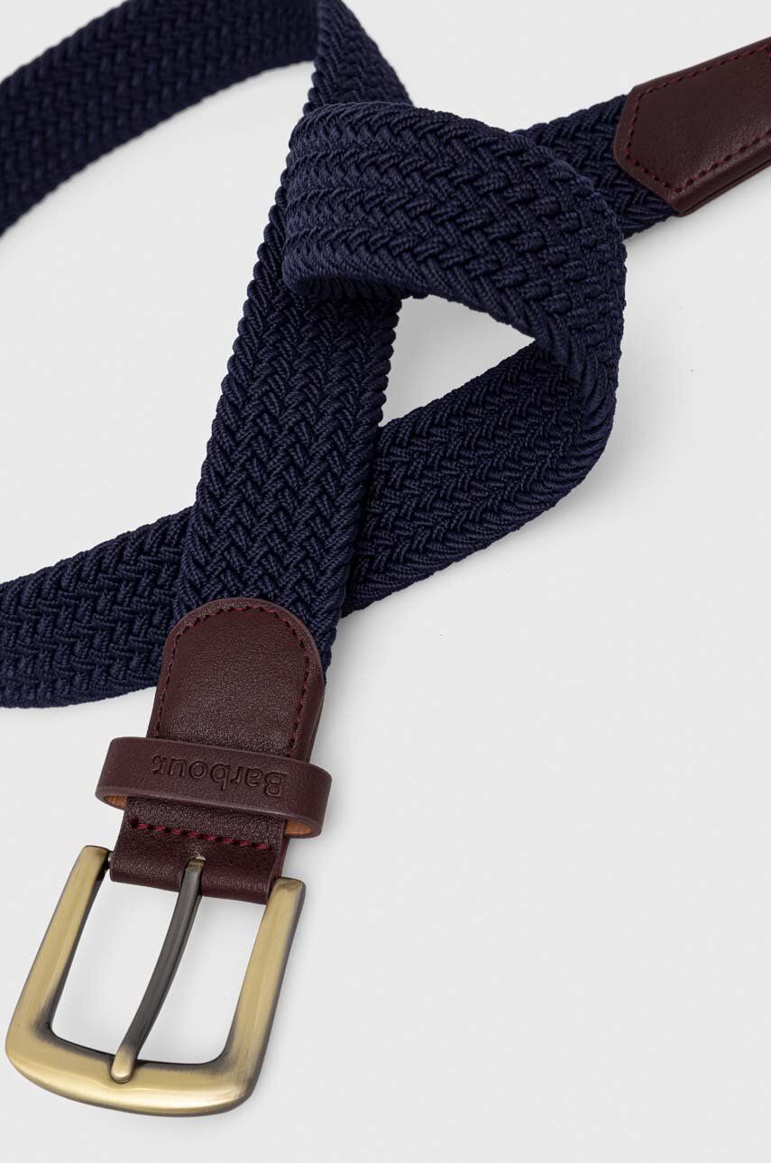 Bælter Barbour Braided Elastic Belt Blå | MAC0038, 1