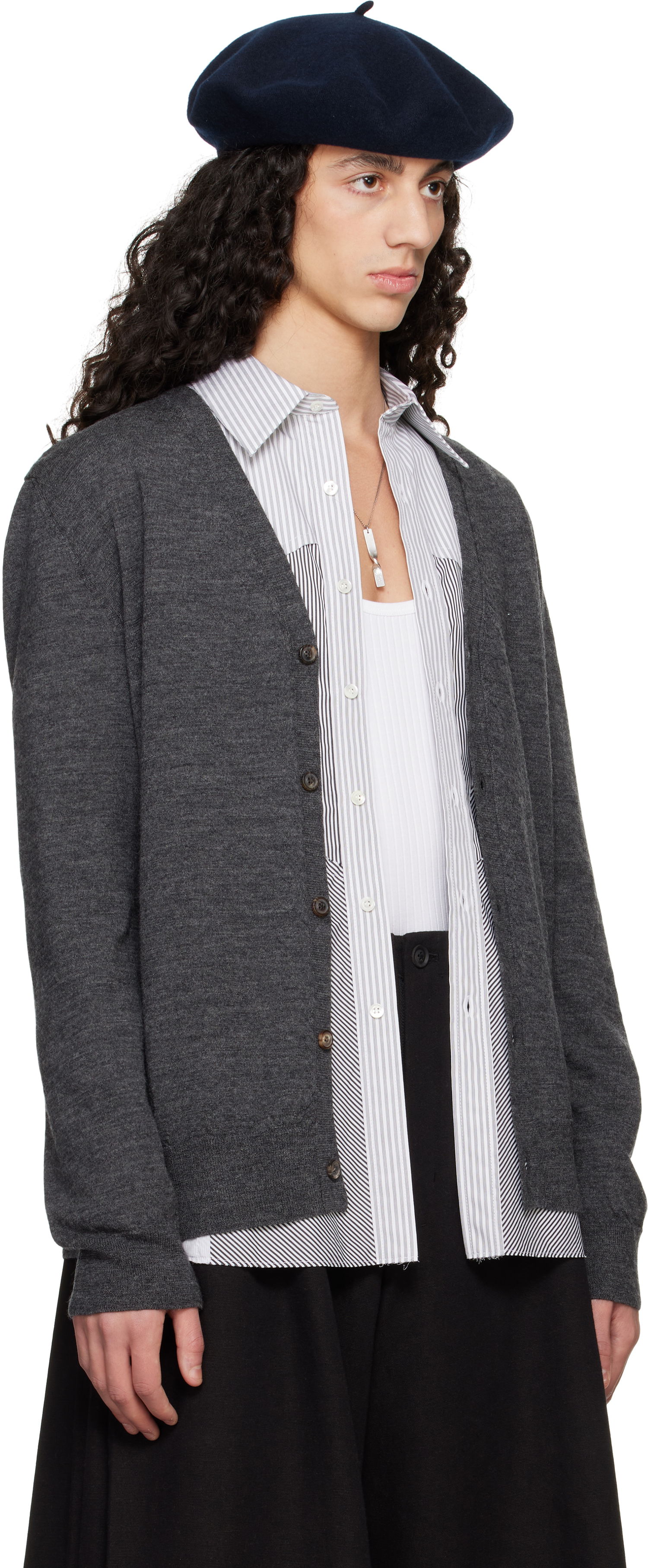 Sweater Maison Margiela Maison Margiela Cardigan Grå | S50HP0027 M13098, 1