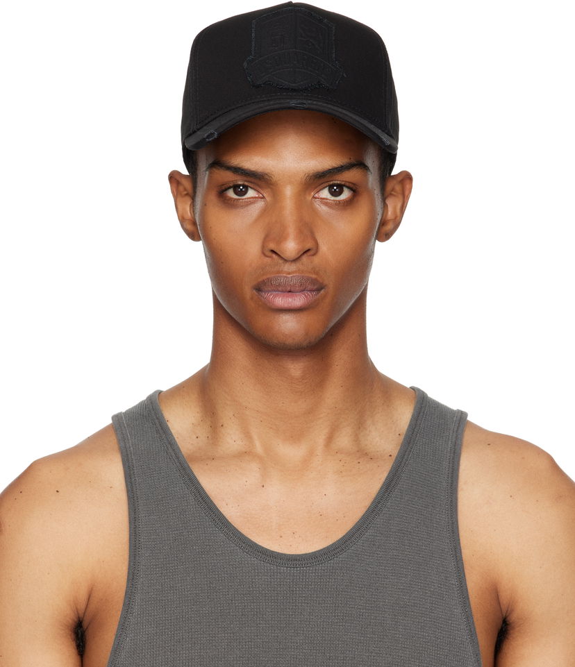 Kasket DSQUARED2 Dsquared2 Logo Baseball Cap Sort | BCM0928_05C00001