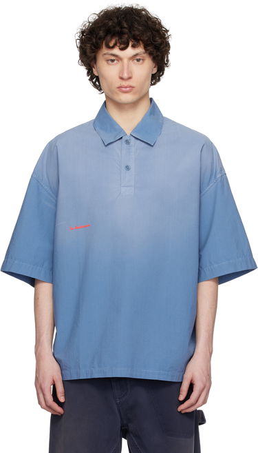 Polo skjorte JW Anderson JW Anderson Oversized Logo Polo Blå | SH0358-PG1764, 0