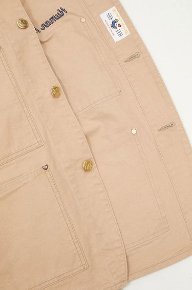 Jakke Human Made Washed Duck Coverall Jacket Beige | HM28JK013, 4