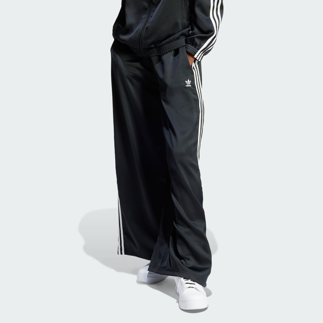 Joggingbukser adidas Originals Satin Wide Leg Track Pants Sort | IU2520, 0