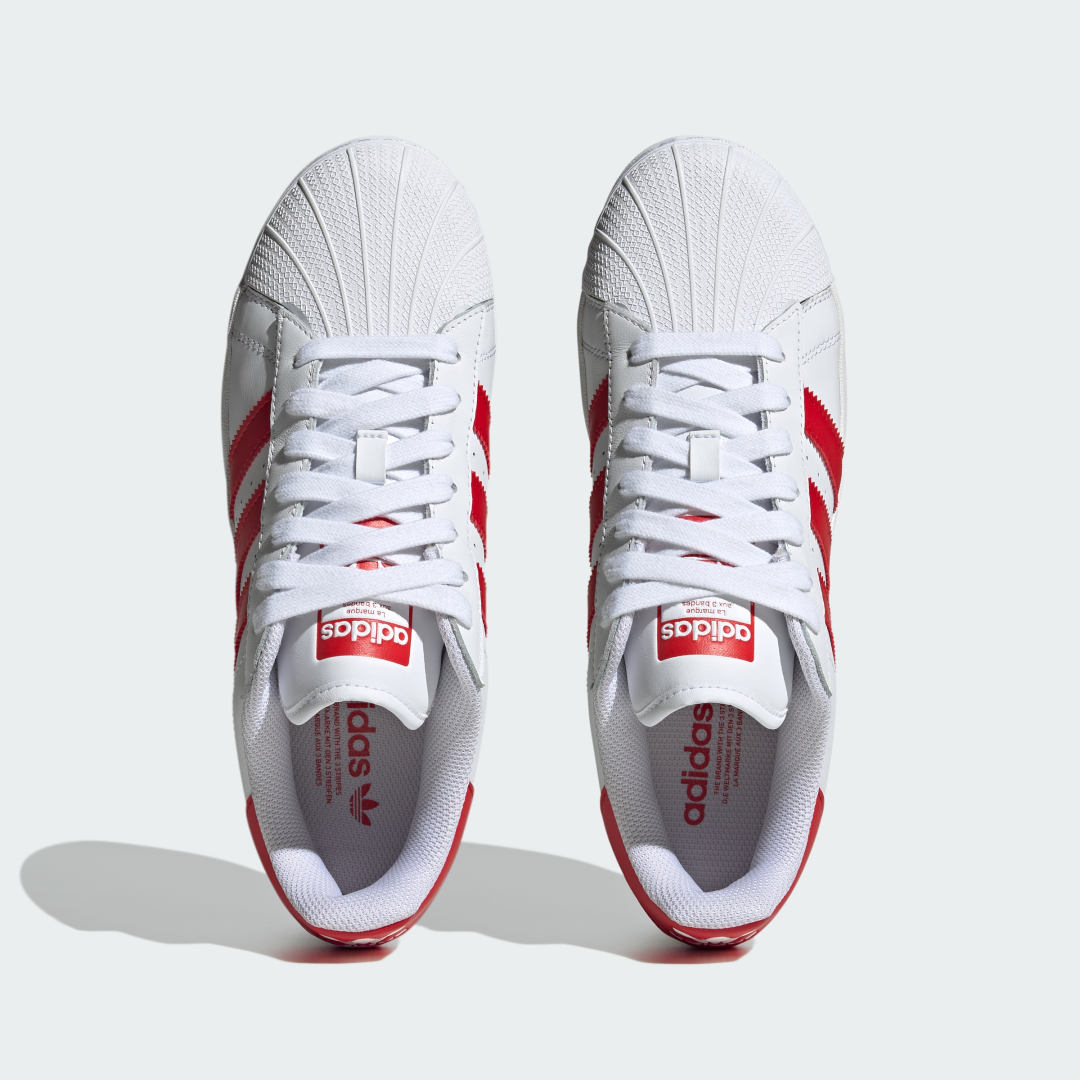 Sneakers og sko adidas Originals Superstar XLG "White-Scarlet" Hvid | IF8067, 1