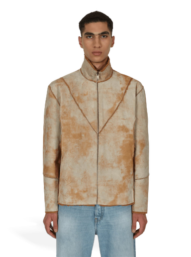 Jakke GUESS Leather Sherpa Jacket Beige | M2BL06L0R30 F9JB