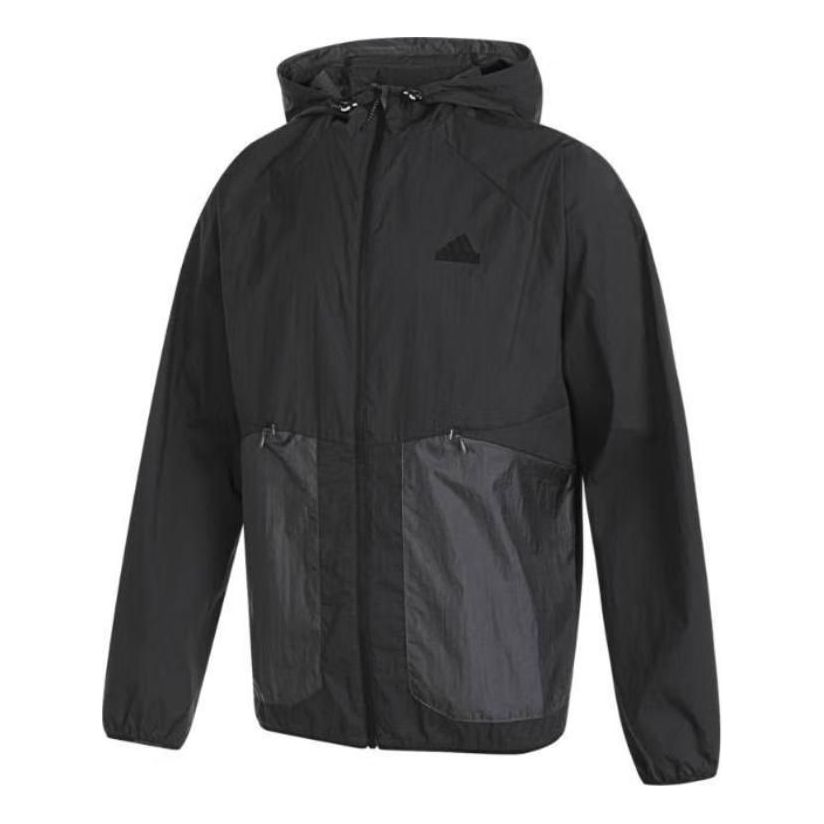 Regnfrakke adidas Originals Tech Lightweight Woven Jacket Sort | JI8658