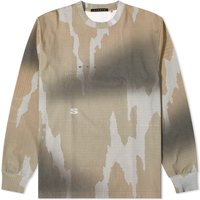 T-shirt Stampd Long Sleeve Ikat Camo Sublimated T-Shirt Beige | SLA-M3261TE-IKC, 1