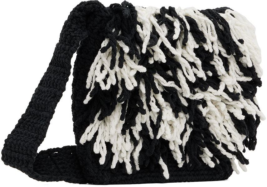 Skuldertaske ADER ERROR Fringed Crochet Shoulder Bag Flerfarvet | BMADSSBA0302BK, 1