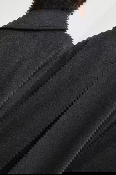 Frakker GANNI GANNI Double Faced Wool Doublebreasted Blazer Grå | W0567, 4