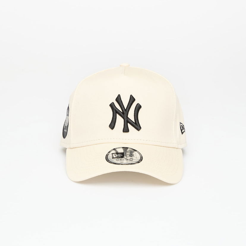 Kasket New Era New York Yankees MLB Sidepatch 9FORTY E-Frame Adjustable Cap Beige | 60758969