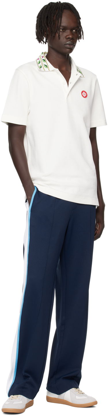 Joggingbukser Casablanca Casablanca Pique Track Pants Mørkeblå | MPF25-JTR-192-01, 3