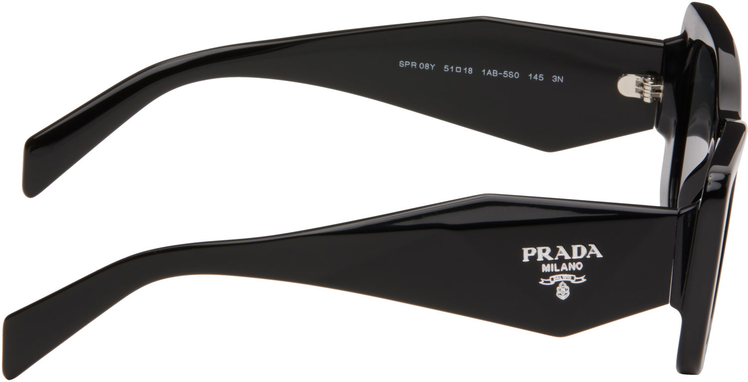 Solbriller Prada Thick Cat Eye Acetate Sunglasses Sort | 0PR 08YS 8056597517430, 1