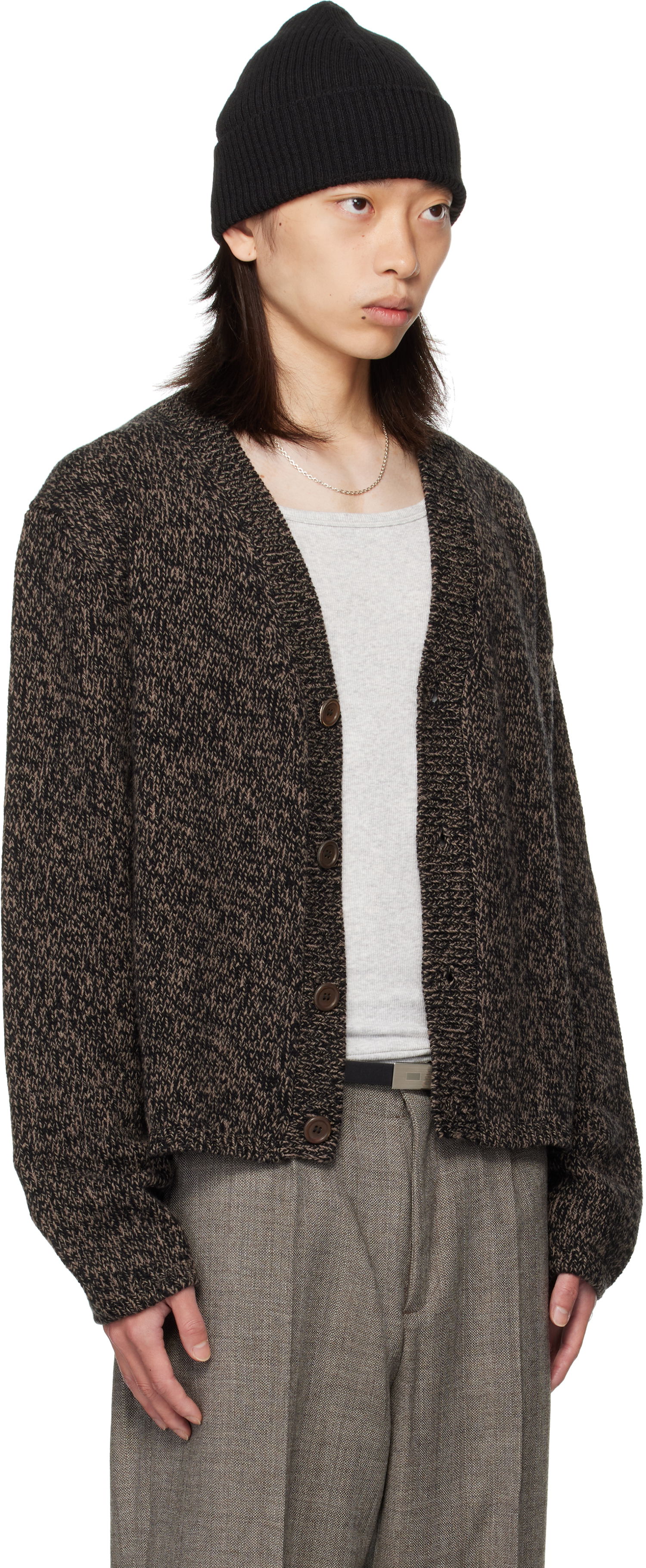 Sweater OUR LEGACY OUR LEGACY Academy Knit Cardigan Brun | M4253AB, 1