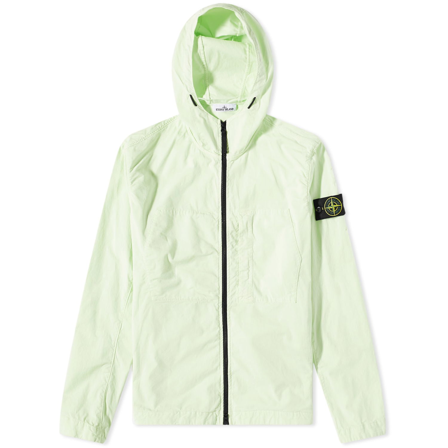 Jakke Stone Island Supima Cotton Twill Stretch Hooded Jacket Grøn | 781543310-V0052, 0