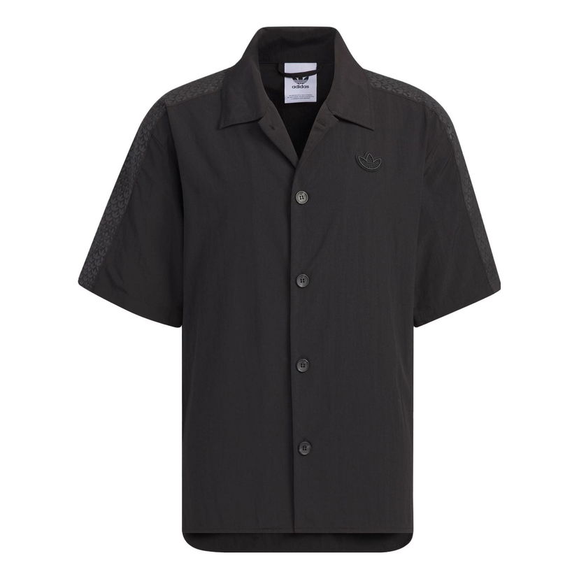 Skjorte adidas Originals Originals Monogram Shirt Sort | IN1033