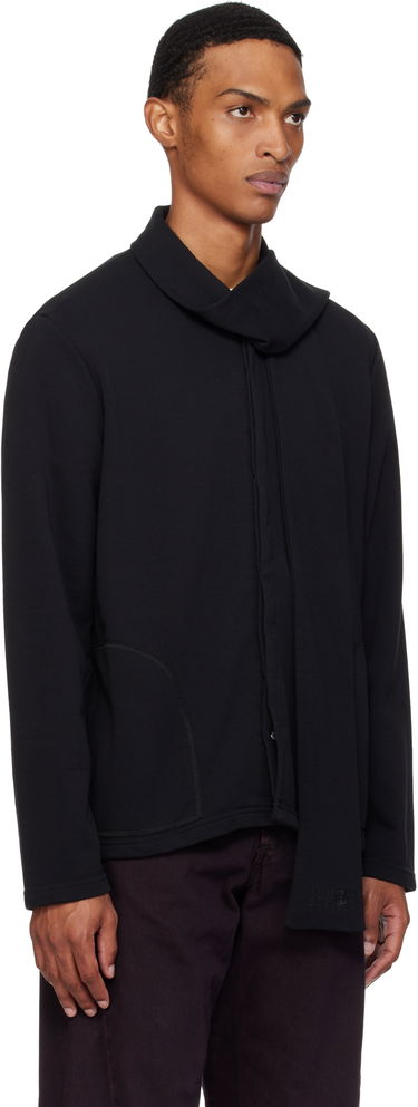 Sweatshirt Maison Margiela MM6 Maison Margiela Long Sleeve Sweatshirt with Attached Scarf Grå | SH0NH0015 M25013, 4