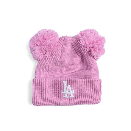 Beanie New Era LA Dodgers Double Pom Beanie Lyserød | 60565279
