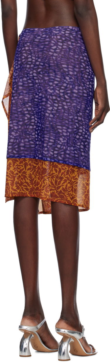 Nederdel Dries Van Noten Dries Van Noten Double Layered Midi Skirt Flerfarvet | 251-011164-1619, 2
