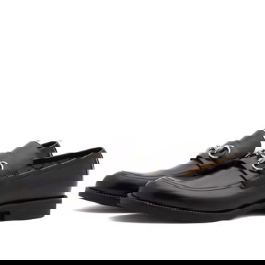 Sneakers og sko Gucci Tempe Horsebit Leather Loafer with Rubber Sole, Size EU 39 Sort | 812152-AAD7W-1000, 2