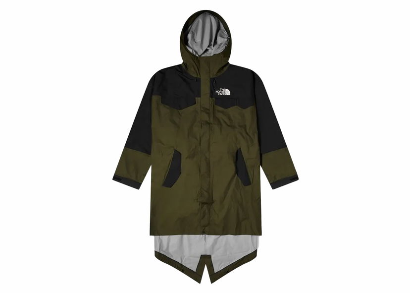 Regnfrakke The North Face Packable Fishtail Shell Parka Grøn | 87UC