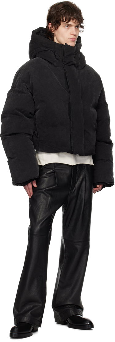 Puffer jakke Entire Studios Puffer Down Jacket With Hood Sort | ES2396IR, 3