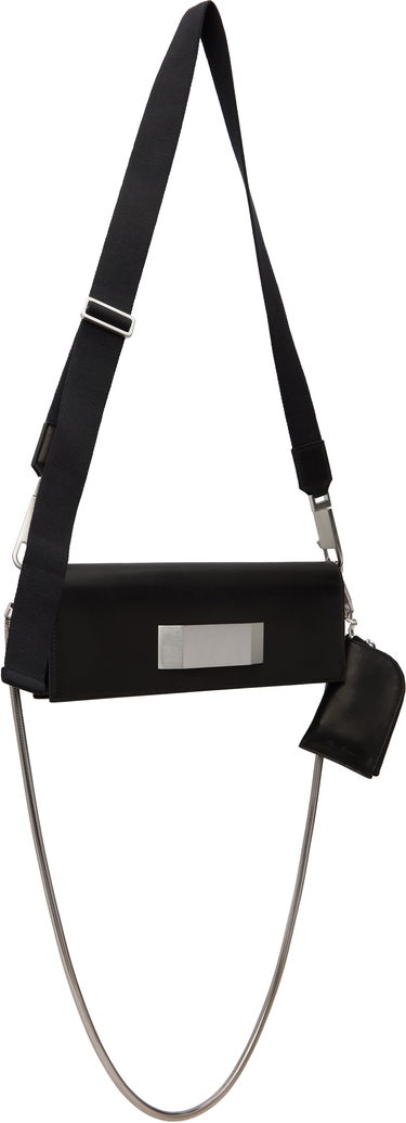 Skuldertaske Rick Owens Rick Owens Hollywood Griffin Baguette Bag with Metal Detail Sort | RO01E7442 LBLWEH, 1