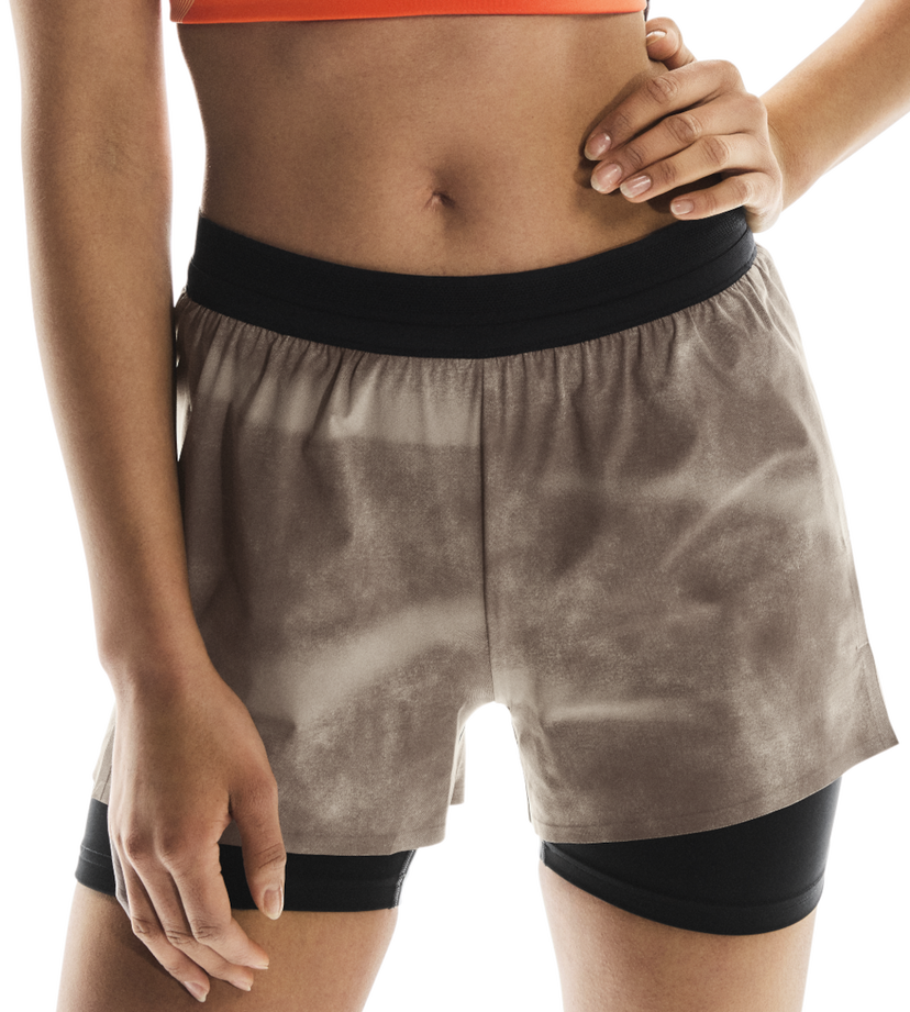 Shorts On Running 3" Performance 2-in-1 Running Shorts Beige | 1wf10472986