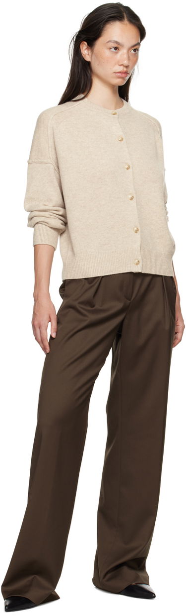 Sweater Loulou de Saison Loulou de Saison Keti Cardigan Beige | KETI, 3