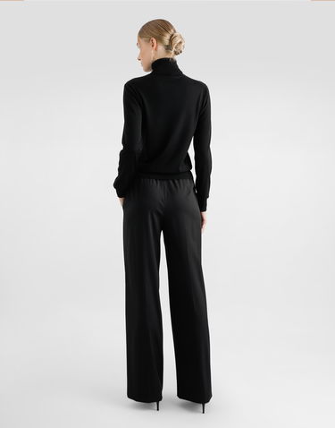 Sweater Dolce & Gabbana Dolce & Gabbana Wool Turtleneck Sweater with Logo Embroidery Sort | FXW13ZJCVXFN0000, 2