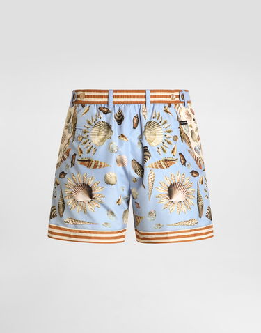 Badetøj Dolce & Gabbana Dolce & Gabbana Shell Print Swim Shorts Blå | M4E68TFIM69HC5PK, 2
