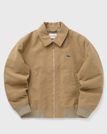 Bomberjakke Lacoste Collared Full-Zip Bomber Jacket Beige | BH5147-02S, 2
