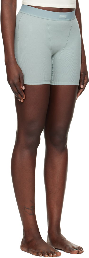 Krop SKIMS Ribbed Boxer Shorts Grøn | BO-BOX-5595W, 1