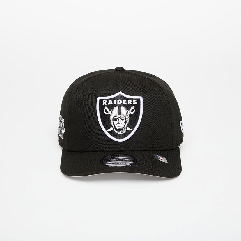 Kasket New Era New Era Las Vegas Raiders 9TWENTY Stretch Snap NFL Patch Adjustable Cap Sort | 60691216