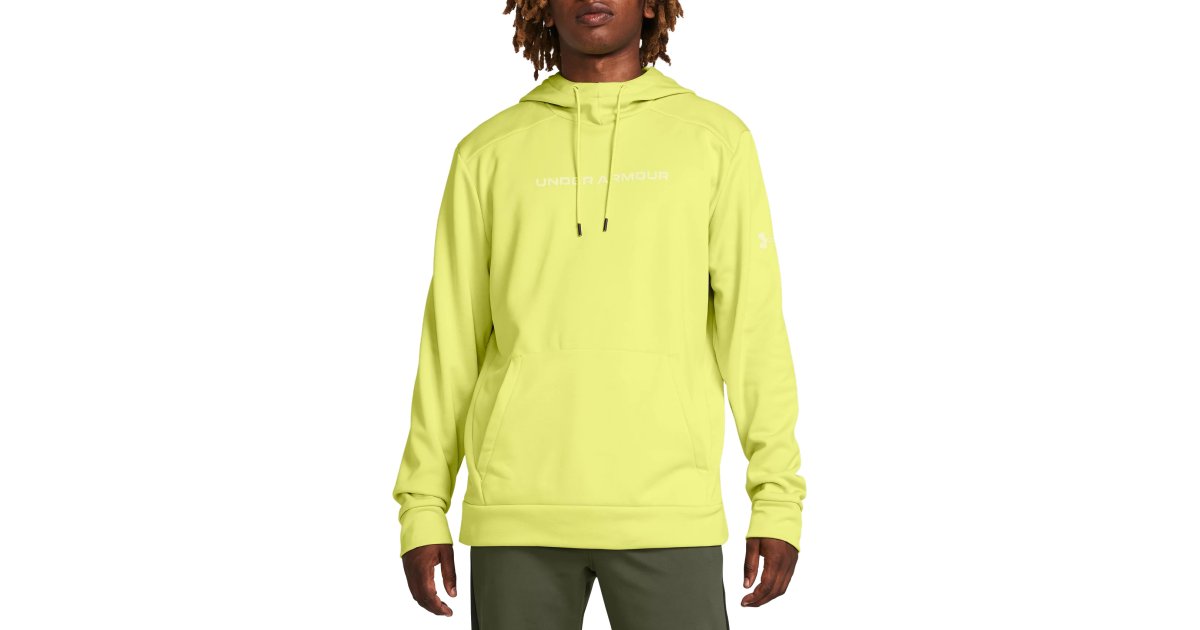 Sweatshirt Under Armour Armour Fleece® Graphic Wordmark Hoodie Gul | 1379744-743, 1