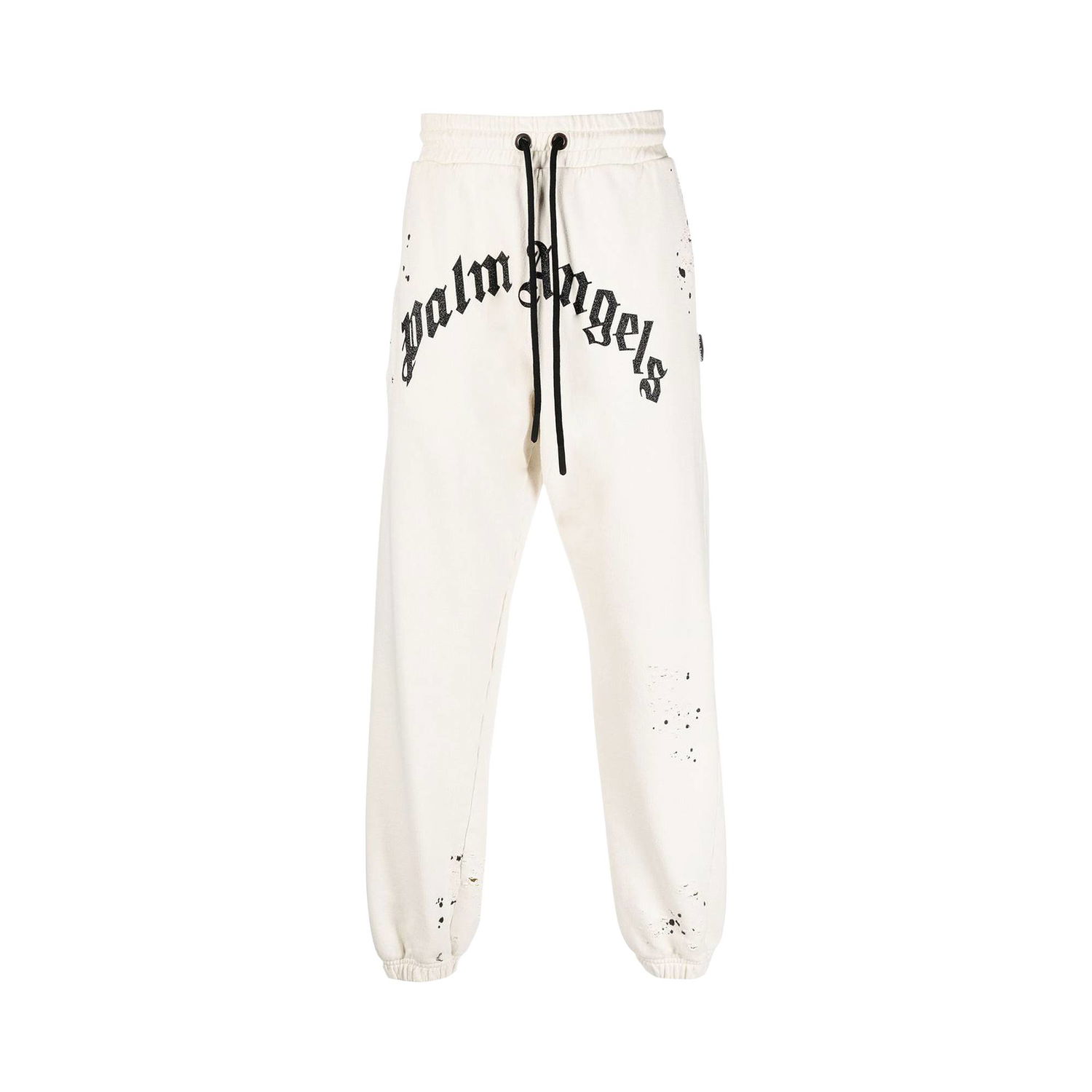 Joggingbukser Palm Angels GD Glittered Logo Sweatpants Hvid | PMCH011F22FLE0030310, 1