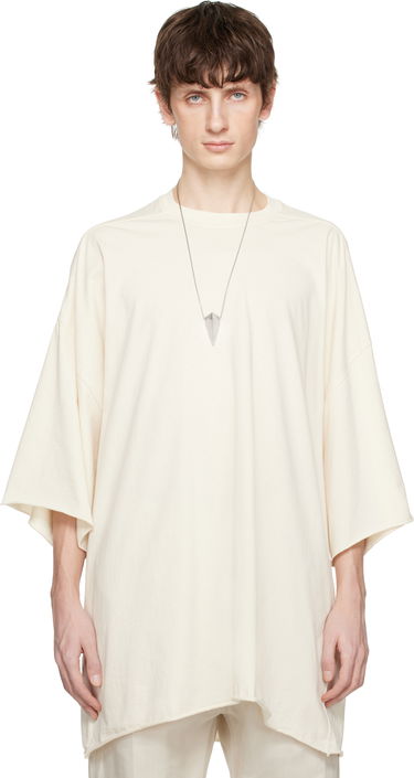 T-shirt Rick Owens Rick Owens Hollywood Tommy T-Shirt Beige | RU01E5283 JNC, 0