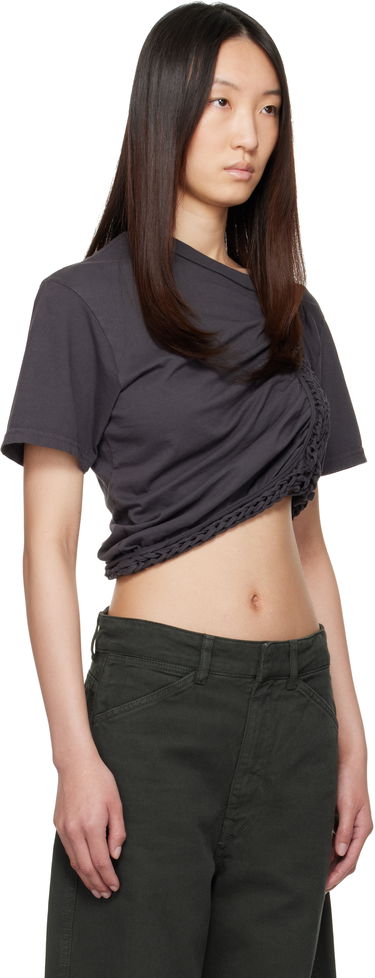 Crop top Collina Strada Collina Strada Clover Cropped T-Shirt Grå | XX3042, 1