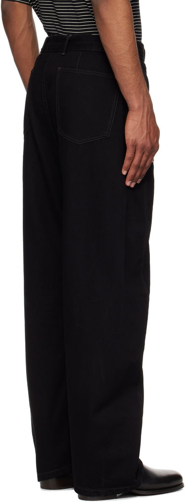 Bukser LEMAIRE Lemaire Twisted Belted Jeans Sort | PA326 LD1031, 2