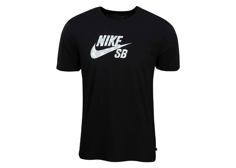 T-shirt Nike SB Geo Dye Icon Tee Black Sort | 658429-010