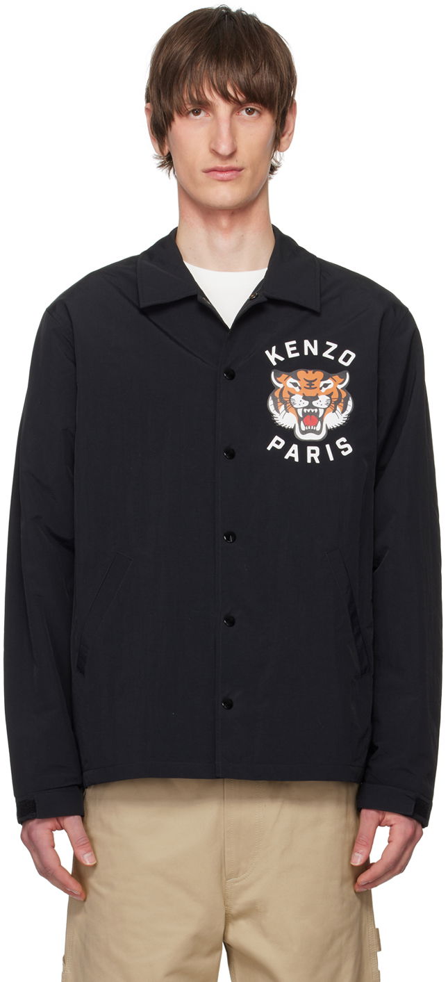Jakke KENZO Paris Lucky Tiger Jacket Sort | FE55BL0629NG