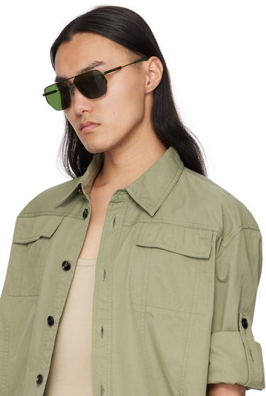 Solbriller Jacquemus Aviator Sunglasses Grøn | JAC67C4SUN, 3
