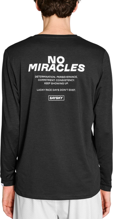 T-shirt Saysky Saysky Statement Pace Long Sleeve T-Shirt Sort | nmrls22c-9001, 1