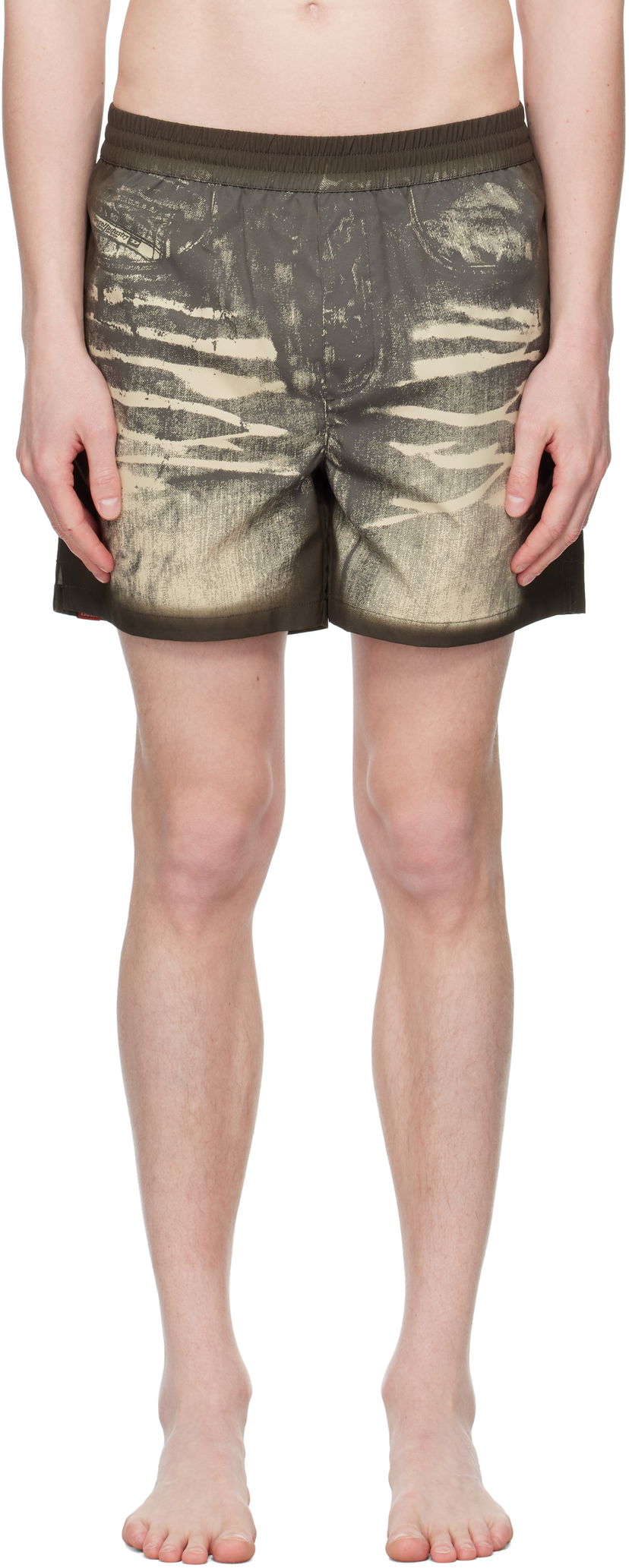 Badetøj Diesel Diesel Rio-41-Dnm Swim Shorts Grøn | A17680-0HJBR-E7134