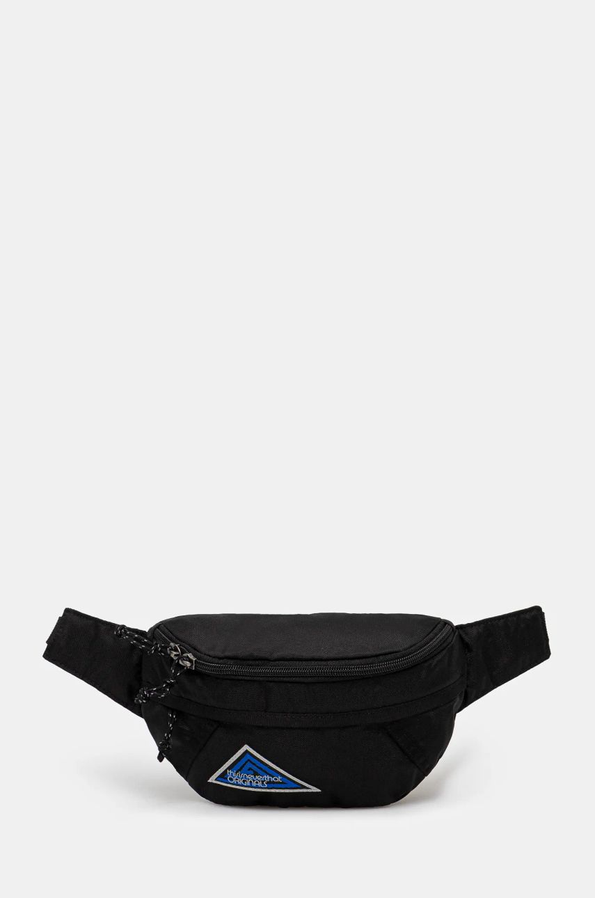 Taljetaske thisisneverthat thisisneverthat Washed Nylon Waist Bag Sort | TN243WBASB01, 0