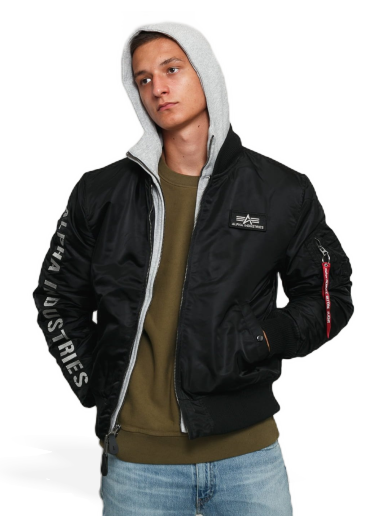 Bomberjakke Alpha Industries Bomber MA-1 Sort | 133104 198